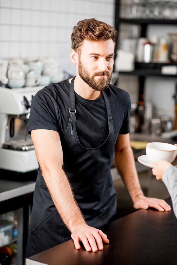 Male Barista in COffe SHop